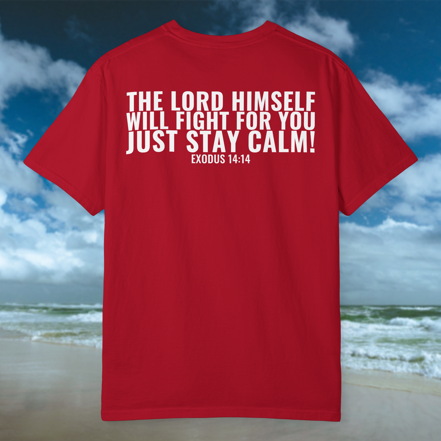 Let Go Let God Tee - Red/White