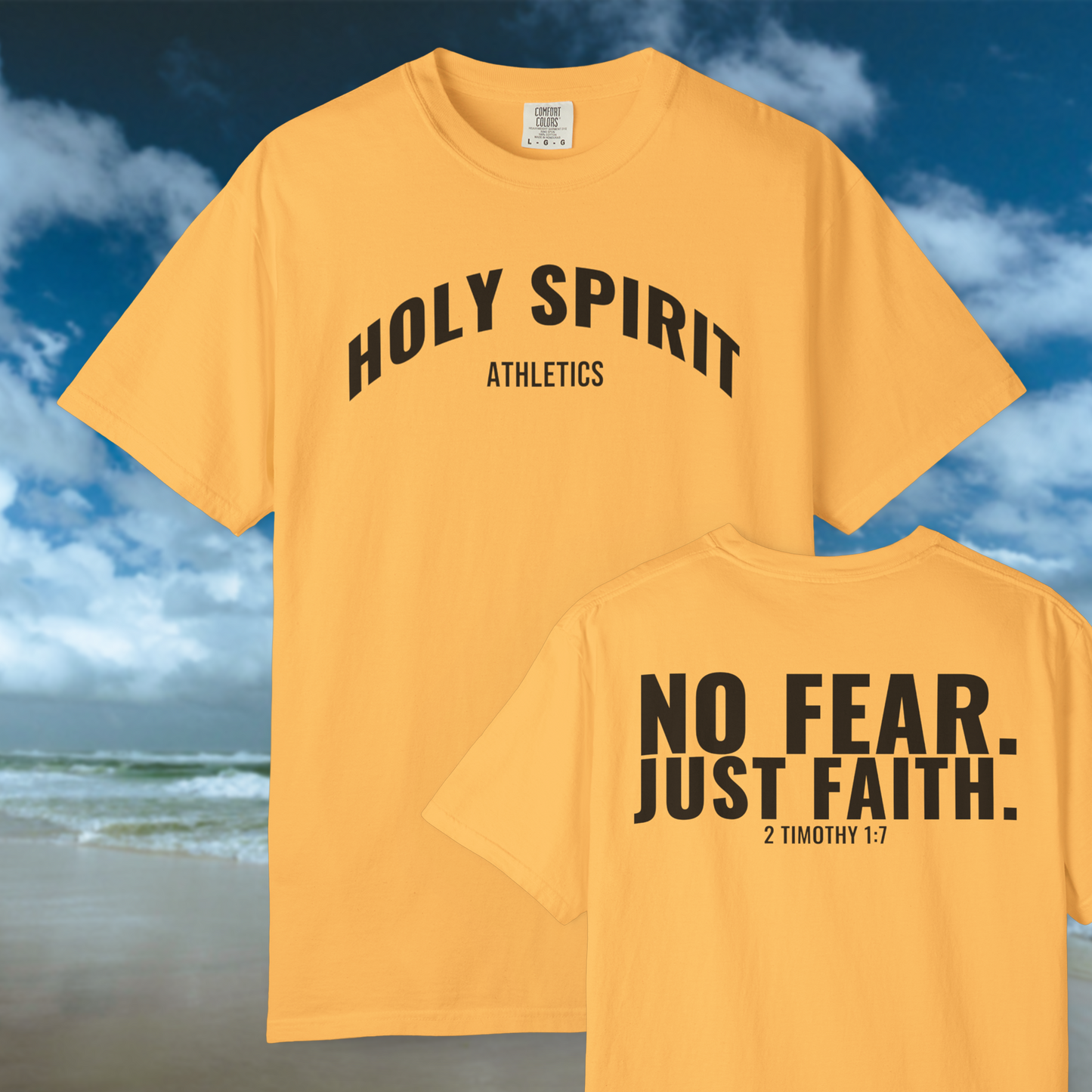Holy Spirit Athletics Tee - Citrus/Black
