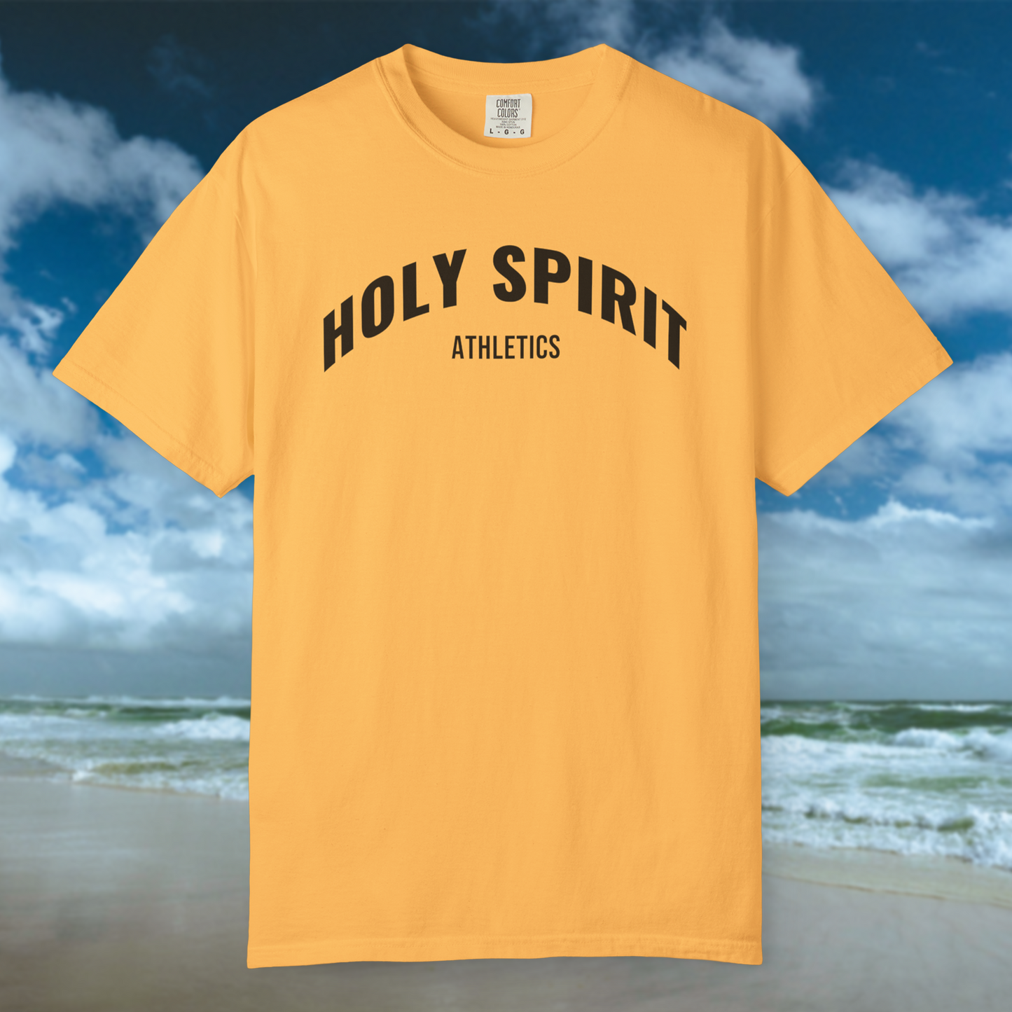 Holy Spirit Athletics Tee - Citrus/Black