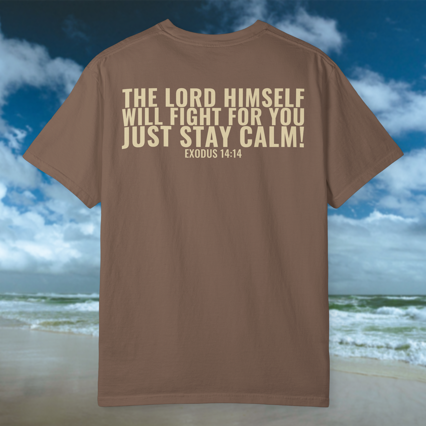 Let Go Let God Tee - Espresso/Cream