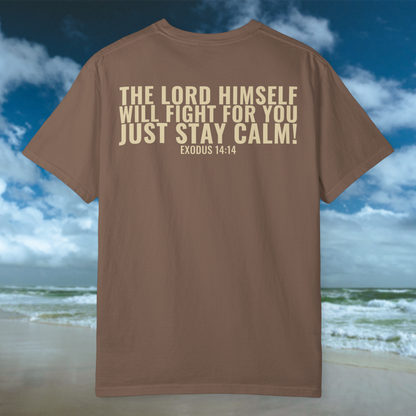 Let Go Let God Tee - Espresso/Cream