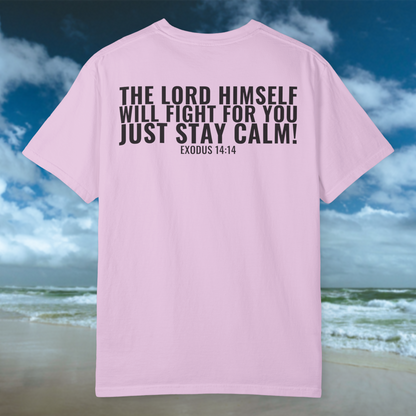 Let Go Let God Tee - Mauve/Black