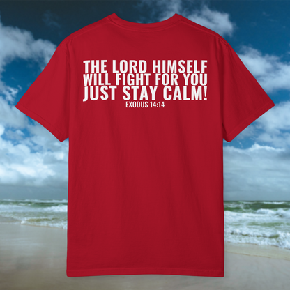 Let Go Let God Tee - Red/White